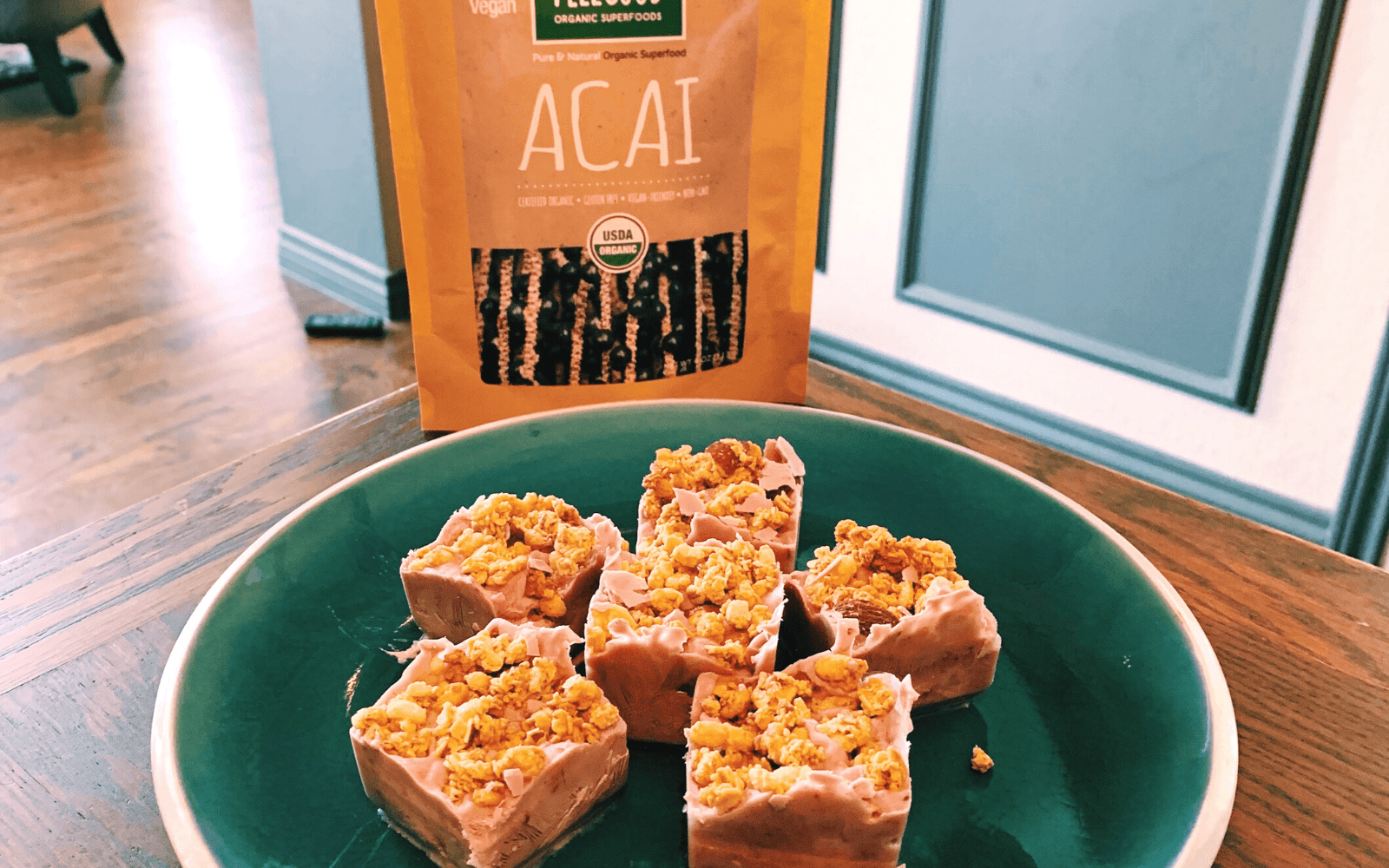 organic acai frozen yogurt bites