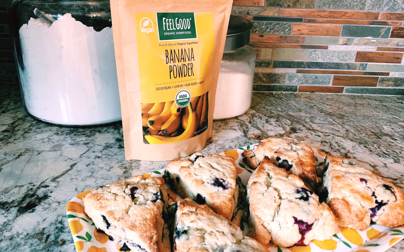 easy banana blueberry scone recipe
