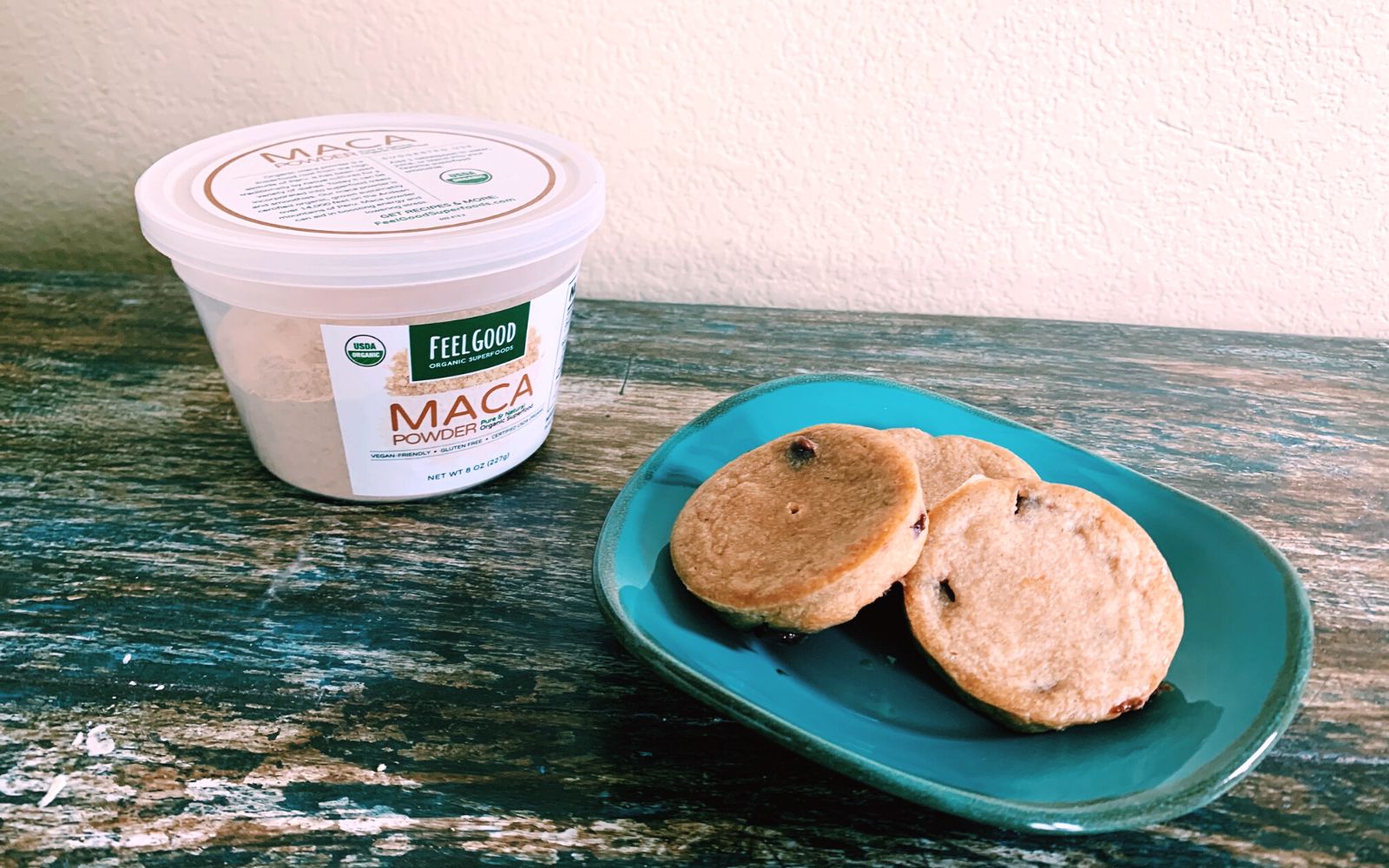 easy baked oatmeal bites with maca powder