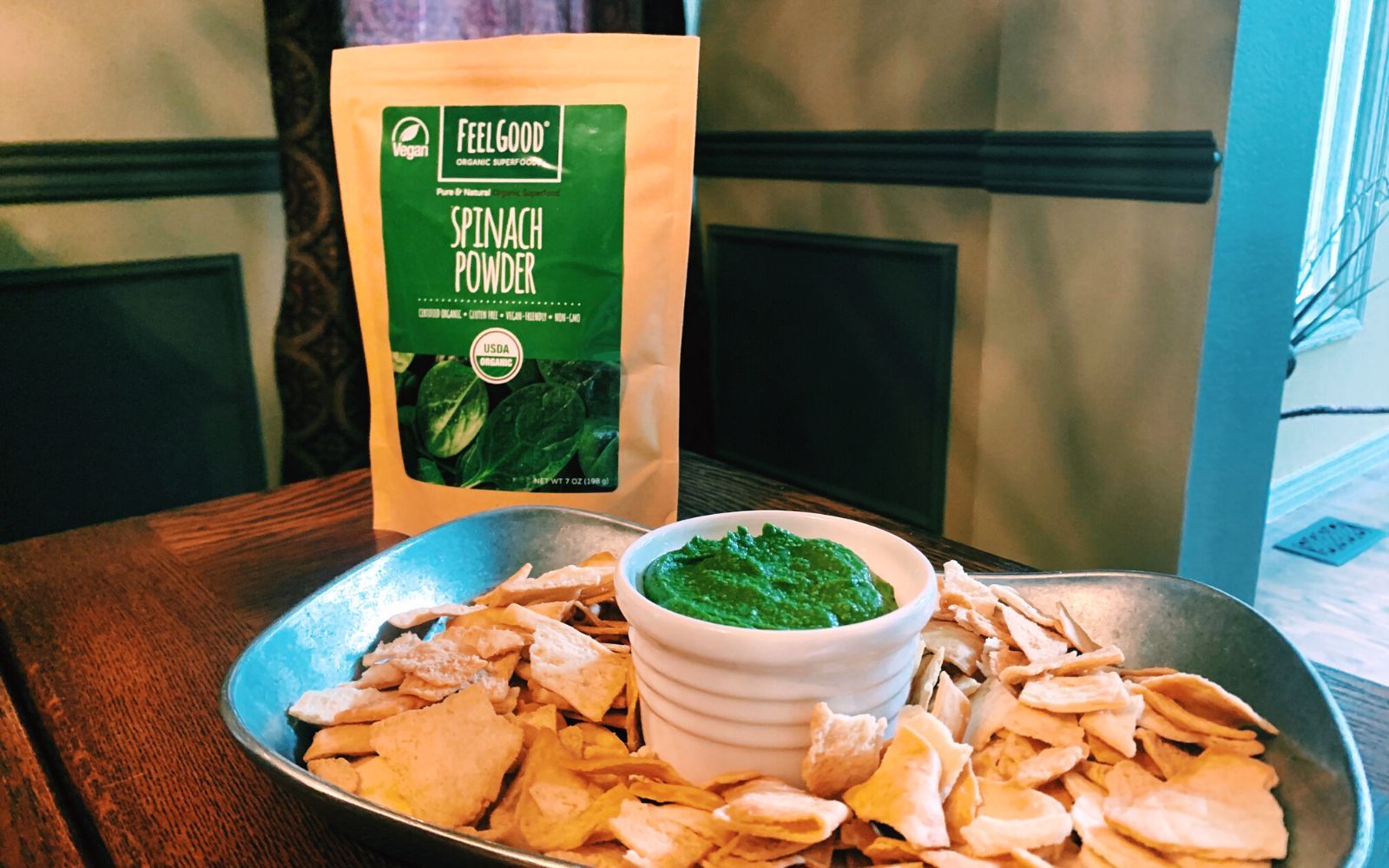 Spinach Hummus Dip