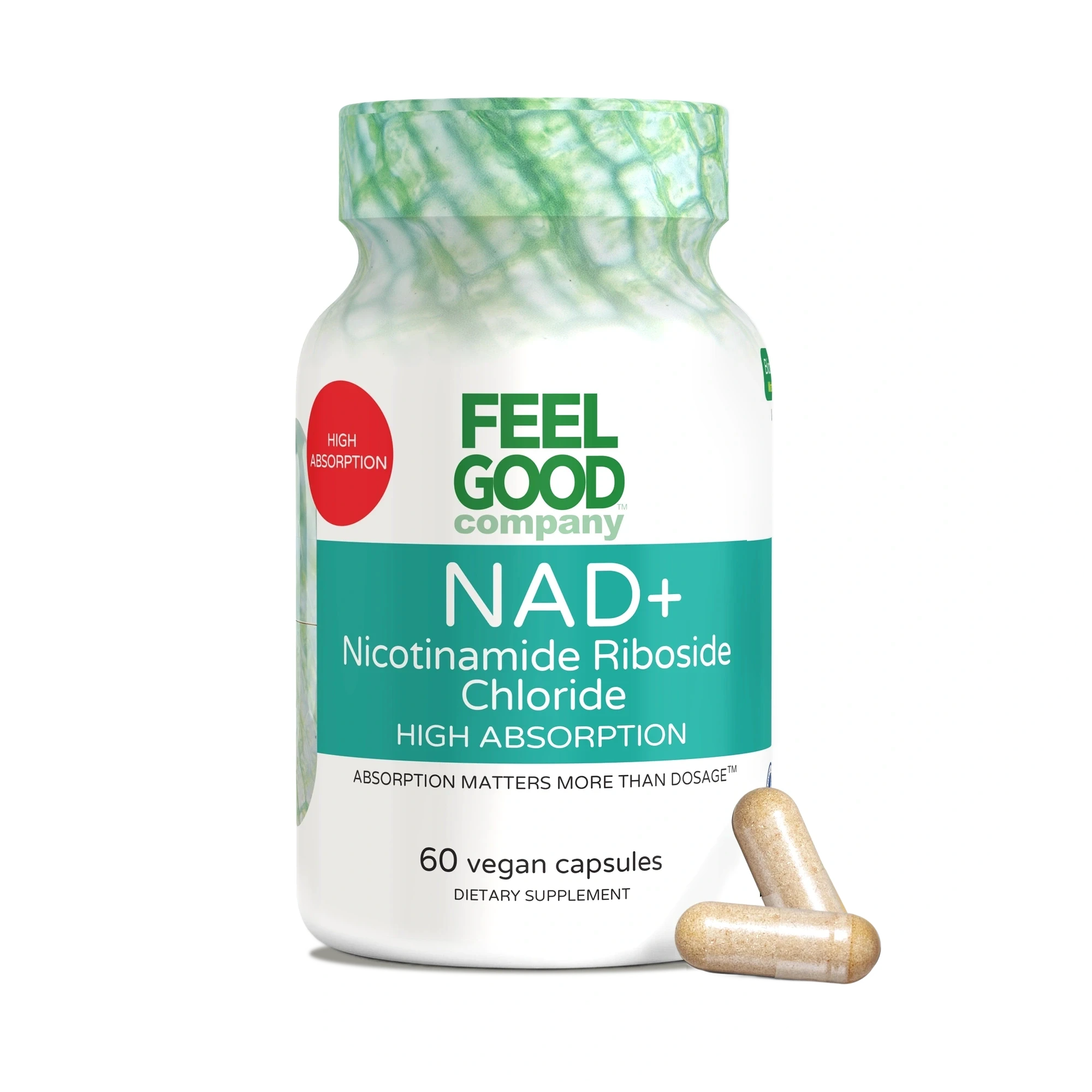 NAD+ Support (Nicotinamide Riboside) – 60 Vegan Capsules Capsule FeelGood Company™