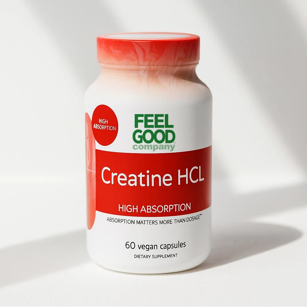Creatine HCL – 60 Vegan Capsules Capsule FeelGood Company™