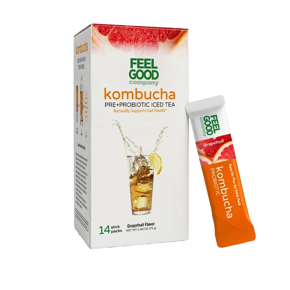 Kombucha Iced Tea (14 stick packs) Edible Flowers & Herbal Teas FeelGood Superfoods®