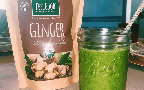 Green Organic Ginger Powder Smoothie