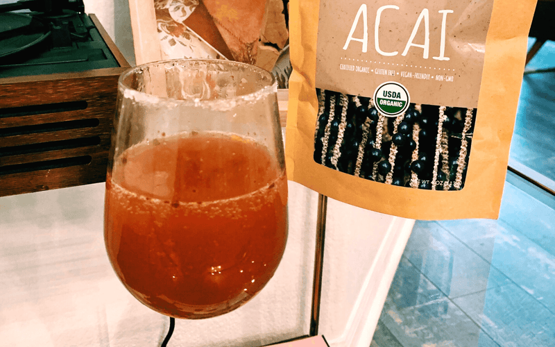 organic acai superfood cocktail