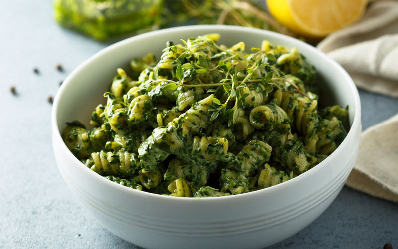 easy vegetarian broccoli pesto pasta recipe