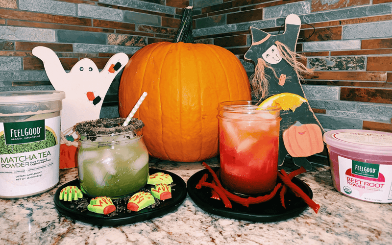 superfood Halloween cocktails