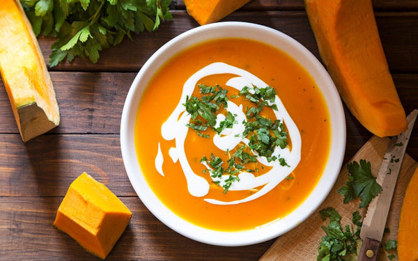 pumpkin and carrot soup with turmeric