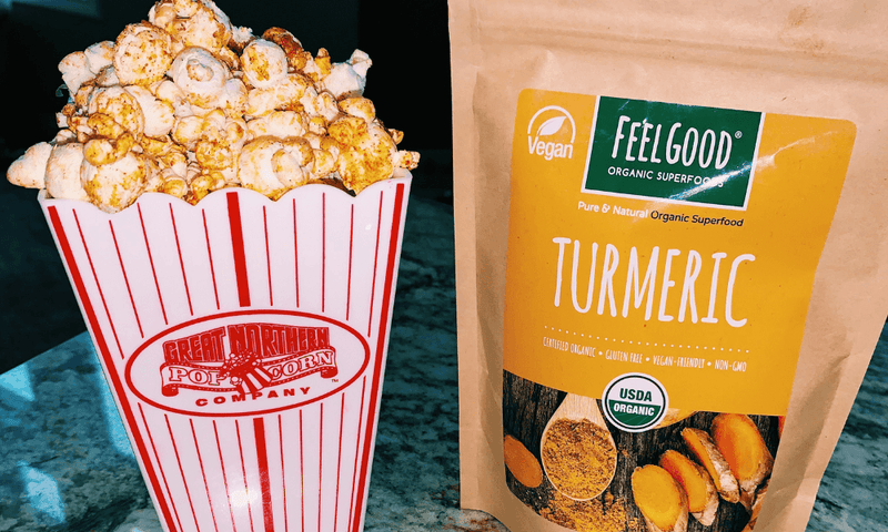 turmeric superfood popcorn