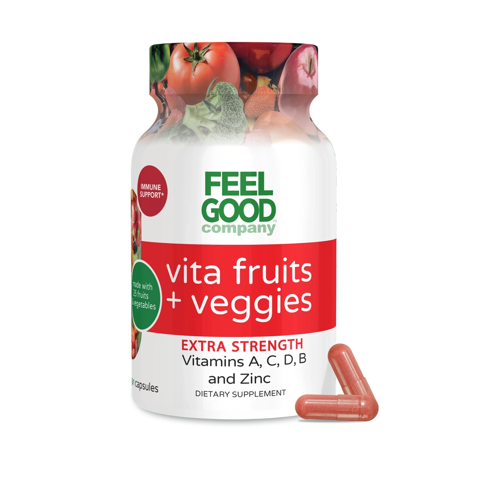 Vita Fruits + Veggies Extra Strength (60 Capsules) Capsule FeelGood Superfoods