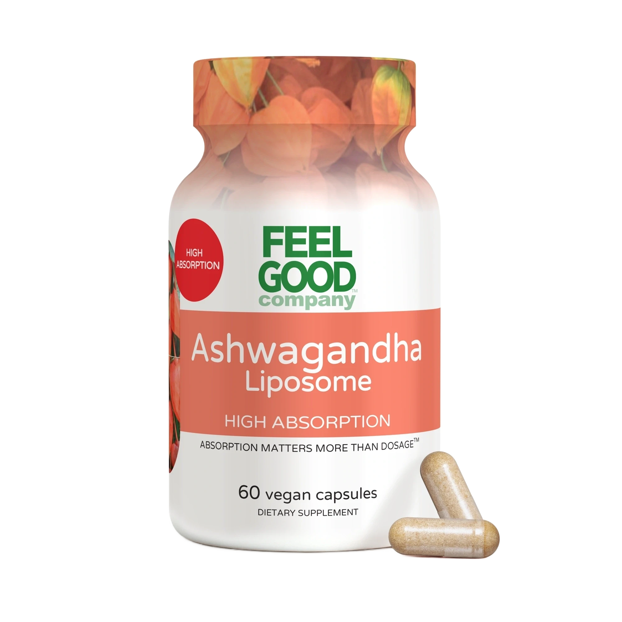 Ashwagandha Liposome (60 Capsules) Capsule FeelGood Company™