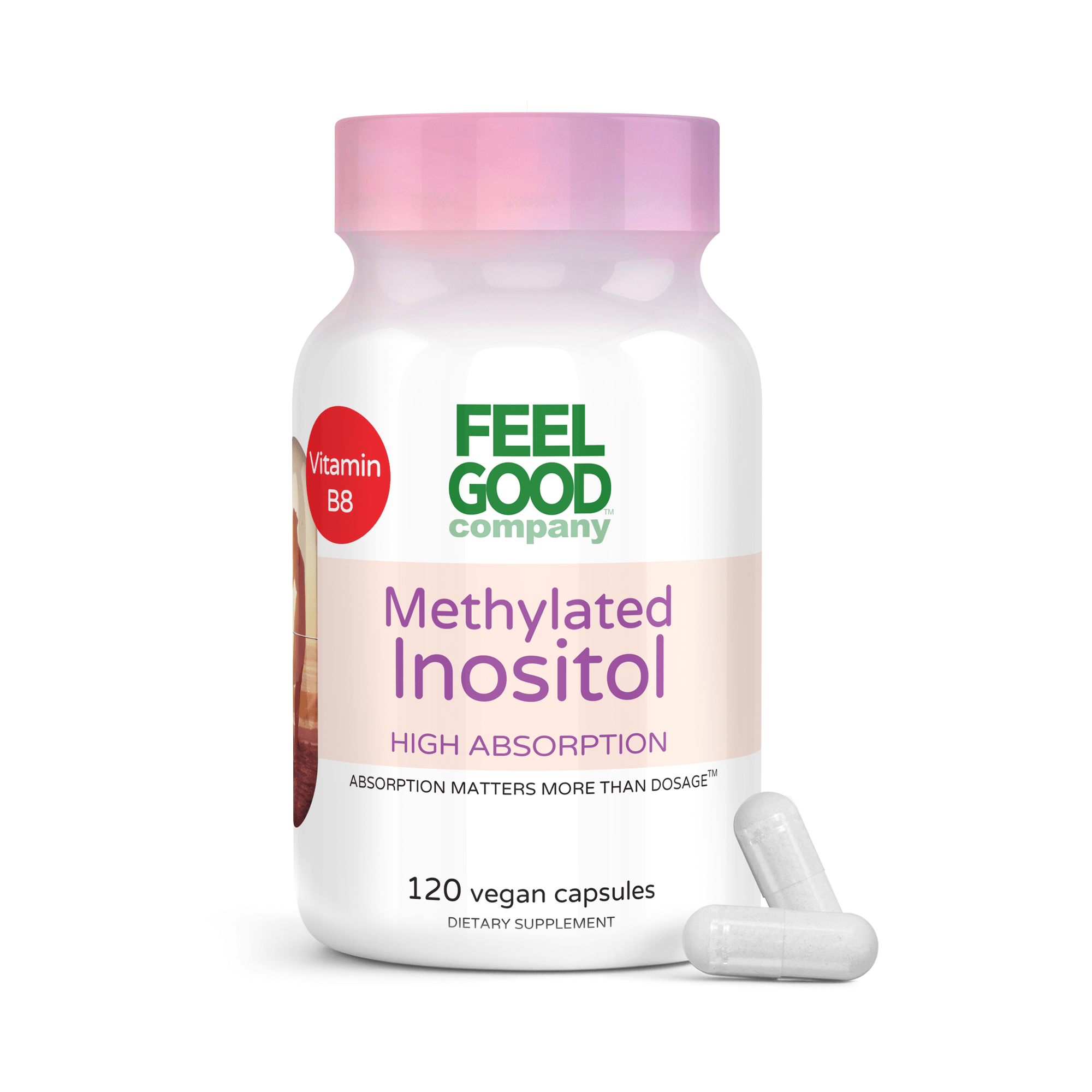 Methylated Inositol (Vitamin B6) - 120 Capsules Capsule FeelGood Company™
