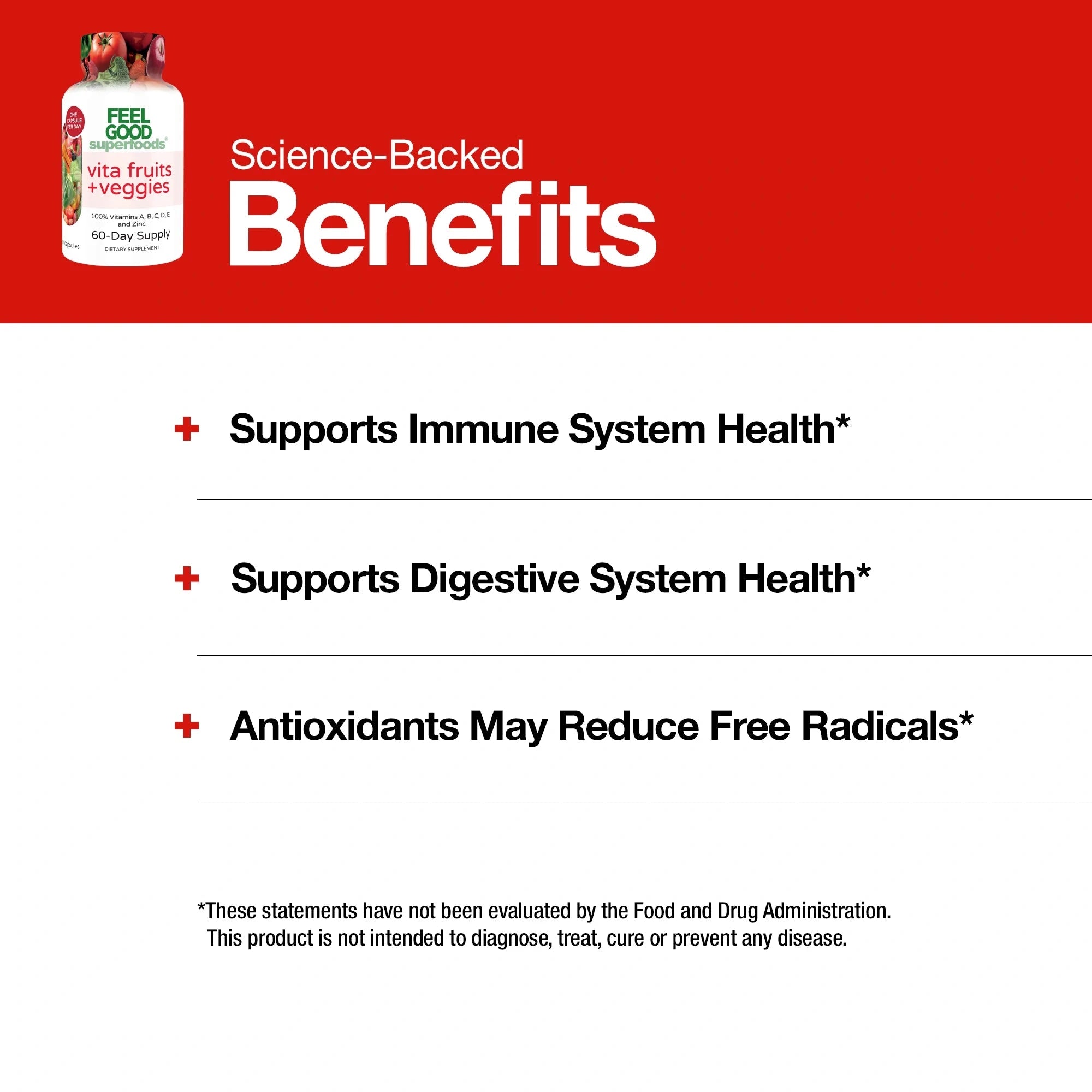 Vita Fruits + Veggies (60 Capsules) Capsule FeelGood Superfoods