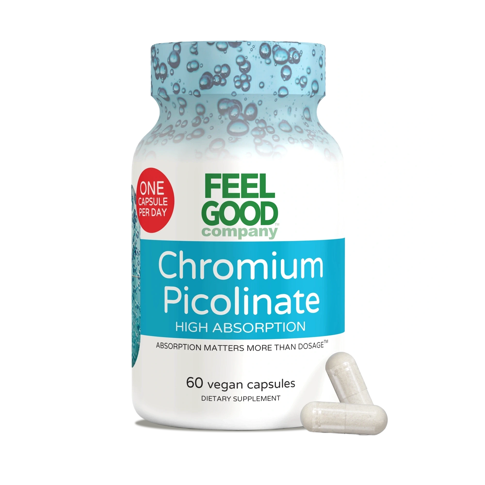 Chromium Picolinate – 60 Vegan Capsules Capsule FeelGood Company™
