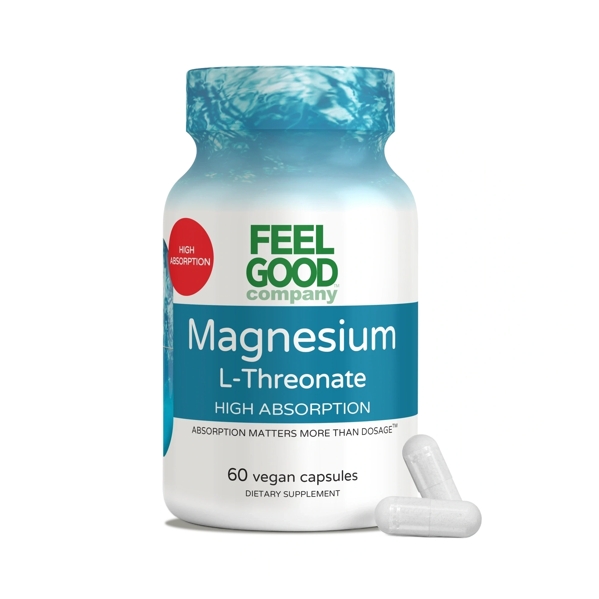 Magnesium L-Threonate – 60 Vegan Capsules Capsule FEELGOOD Company™