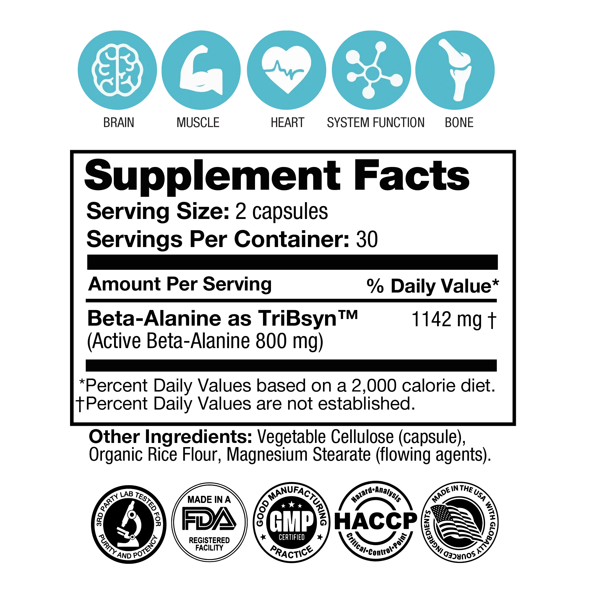 Beta-Alanine™ (60 Capsules) Capsule FEELGOOD Company™