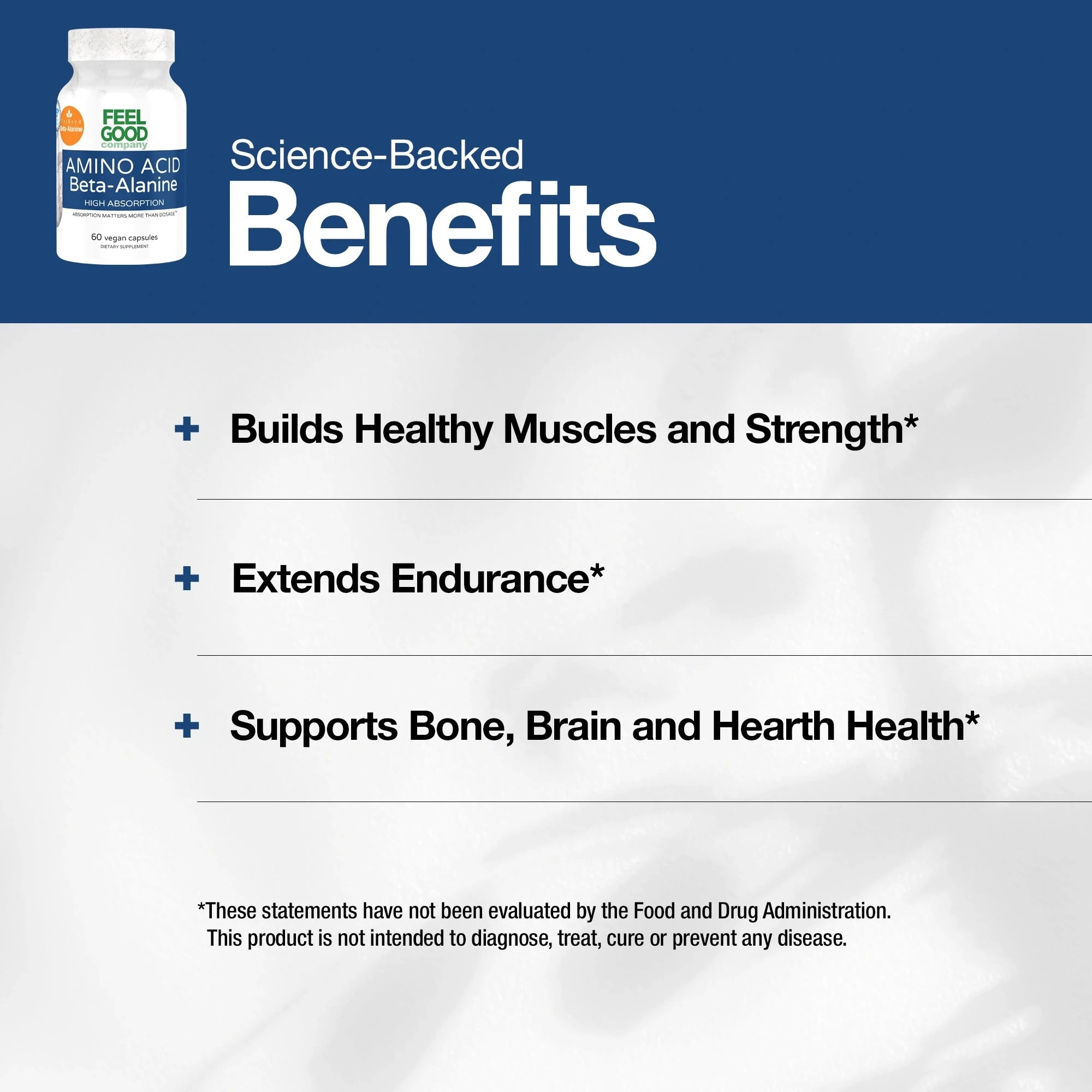 Beta-Alanine – 60 Vegan Capsules Capsule FeelGood Company™