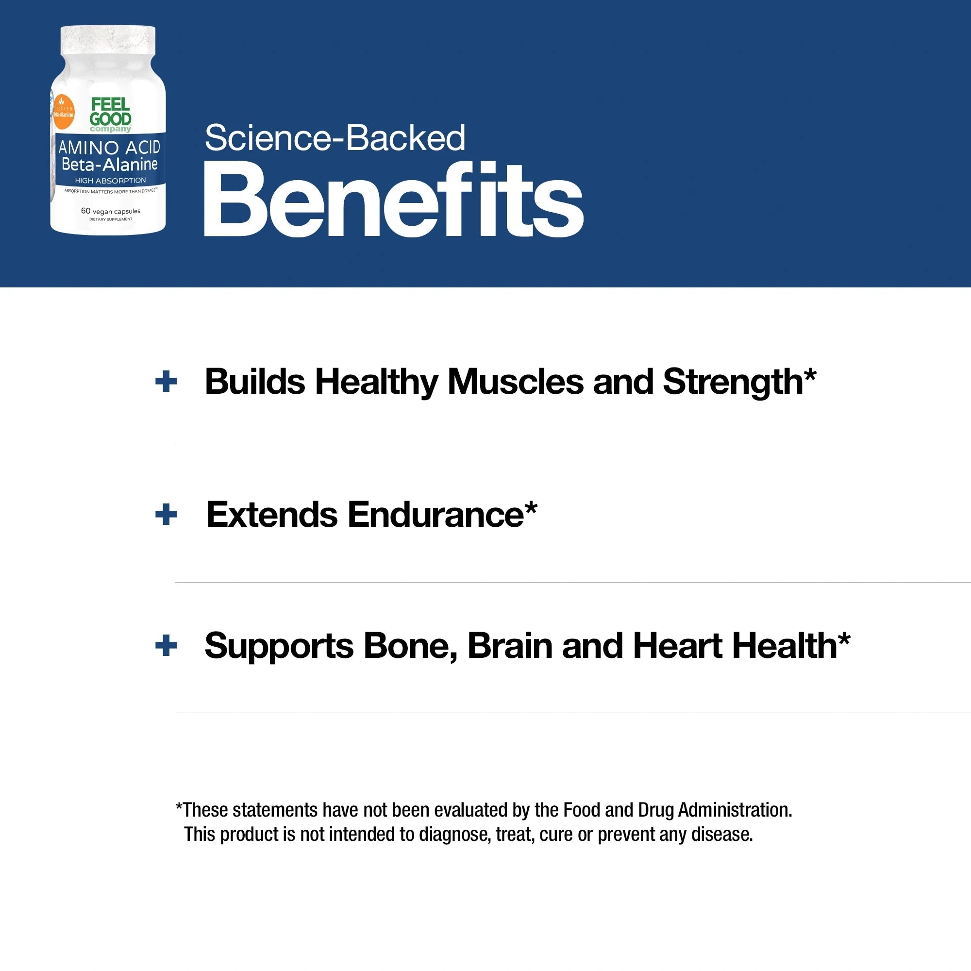 Beta-Alanine™ (60 Capsules) Capsule FeelGood Superfoods
