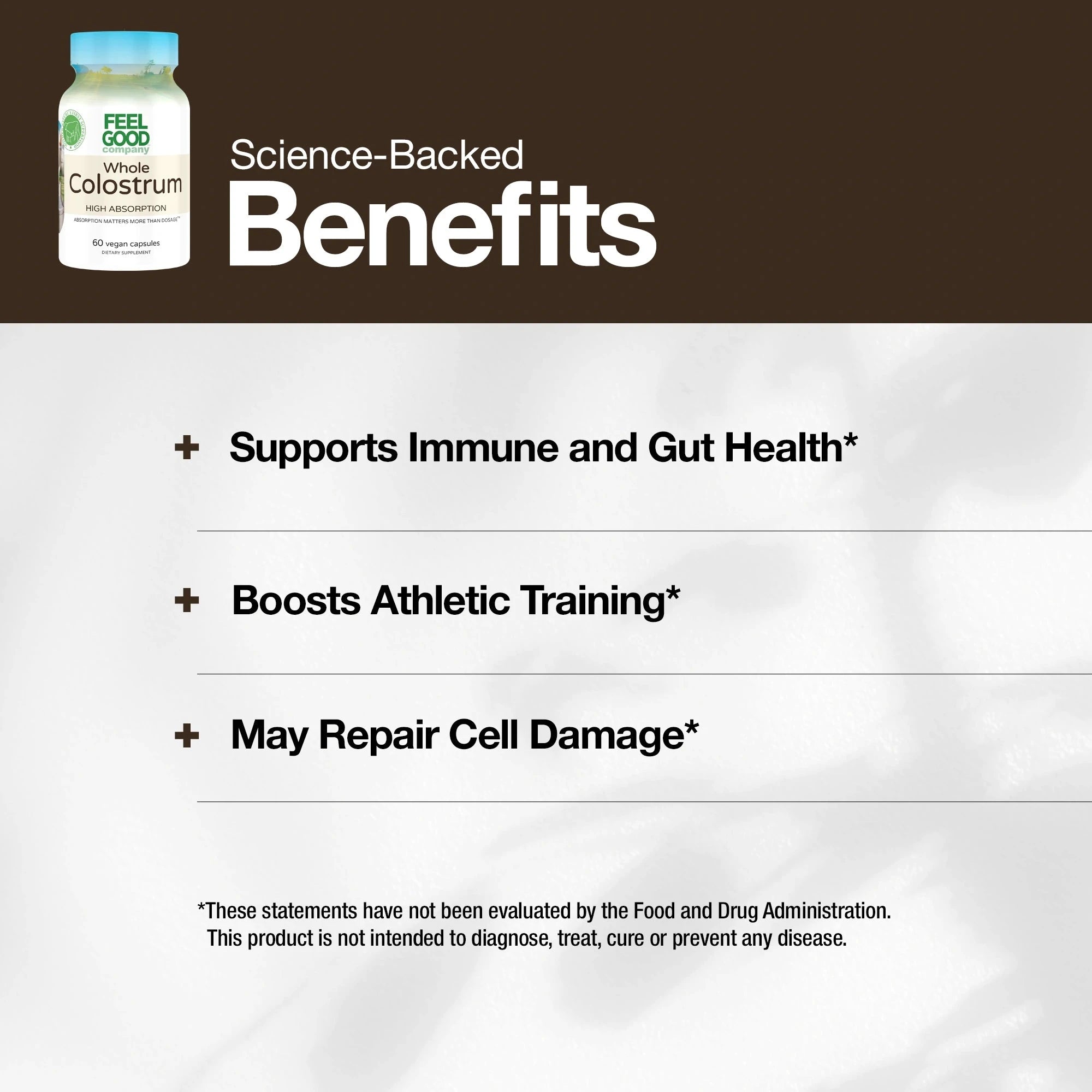 Colostrum + Ginger – 60 Vegan Capsules Capsule FeelGood Company™