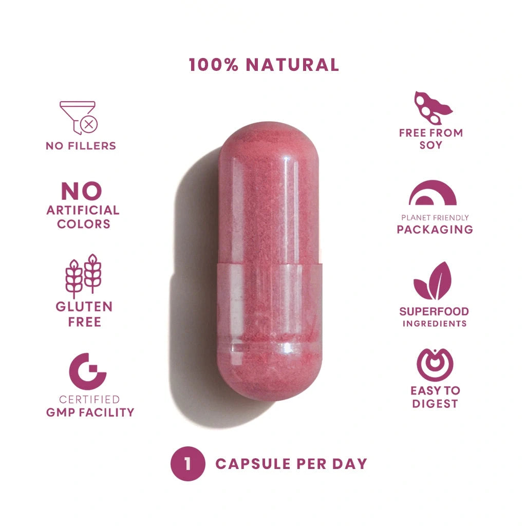 Beetroot & Grape Seed (60 Capsules) Capsule FeelGood Superfoods®