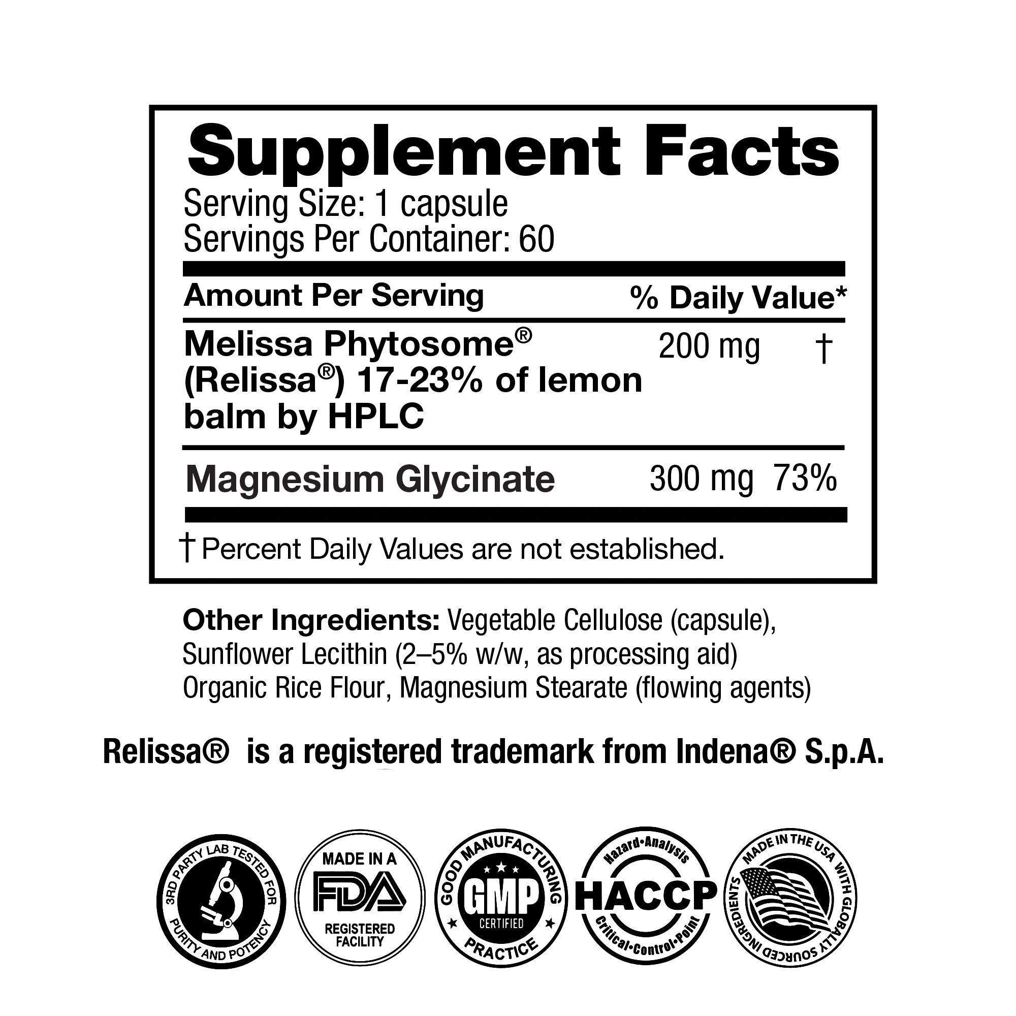 Lemon Balm Phytosome (60 Vegan Capsules) FeelGood Superfoods®