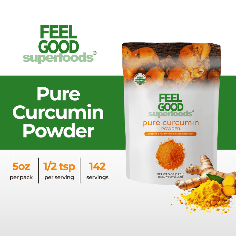 Pure Curcumin (5 oz) Superfood Smoothie Boosters FeelGood Organic Superfoods