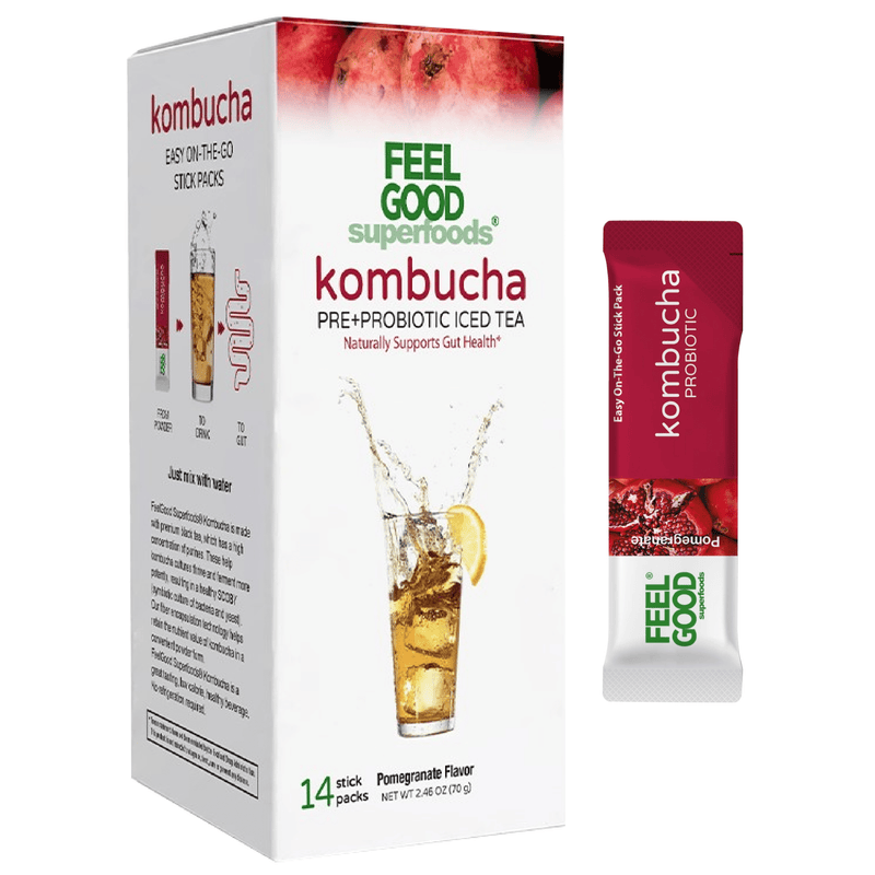 Kombucha Iced Tea (14 stick packs) Edible Flowers & Herbal Teas FeelGood Superfoods®