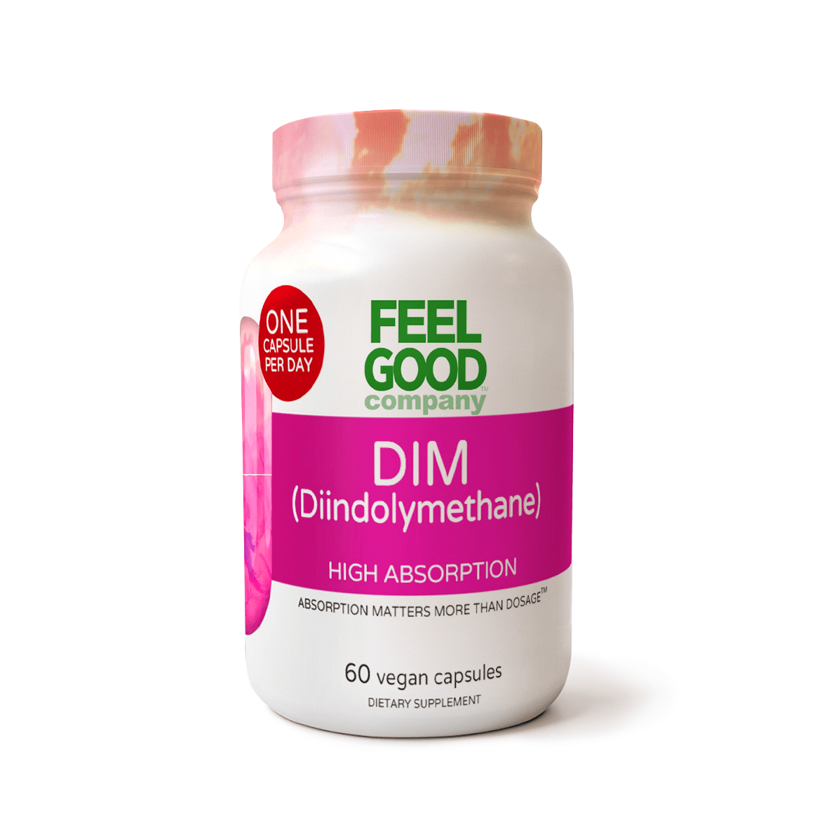 DIM + Ginger – 60 Vegan Capsules Capsule FeelGood Company