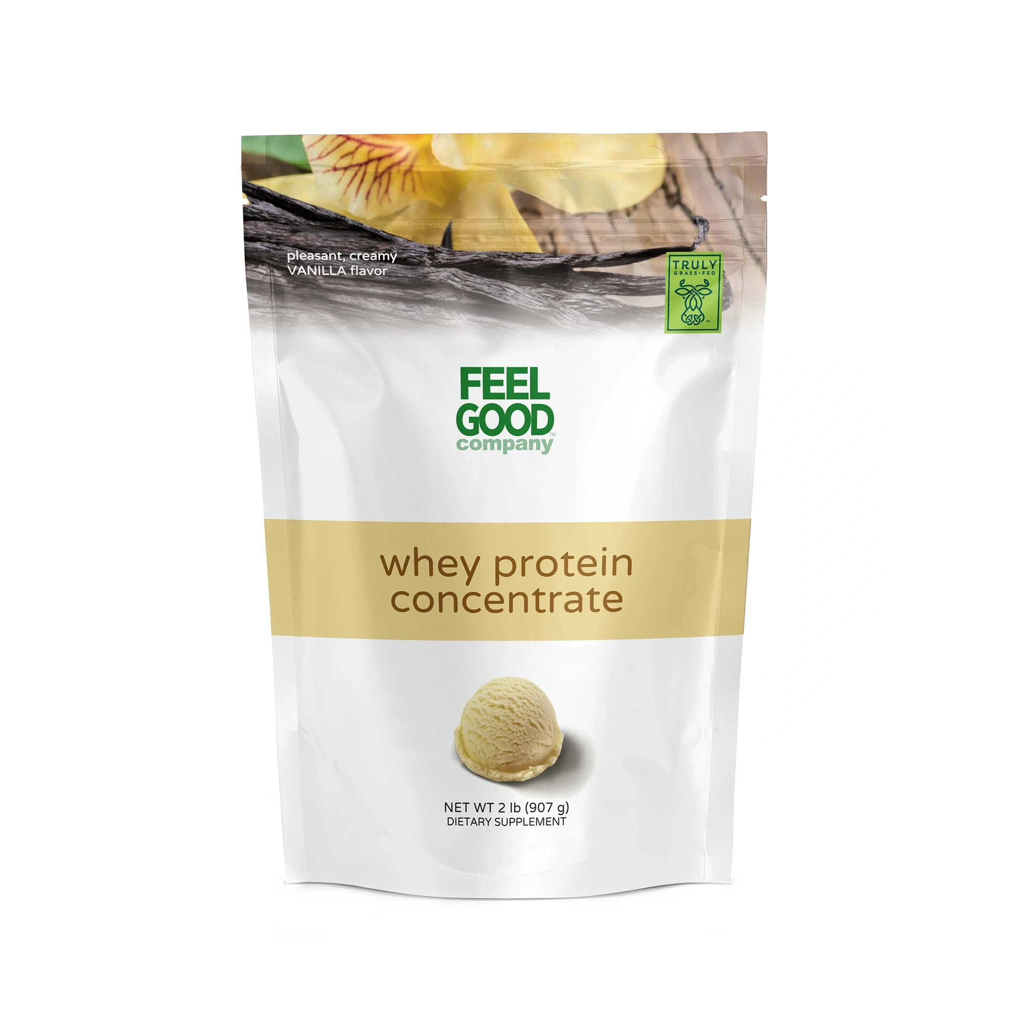 Whey Protein Concentrate - Vanilla (2 lbs) Protein FeelGood Superfoods®