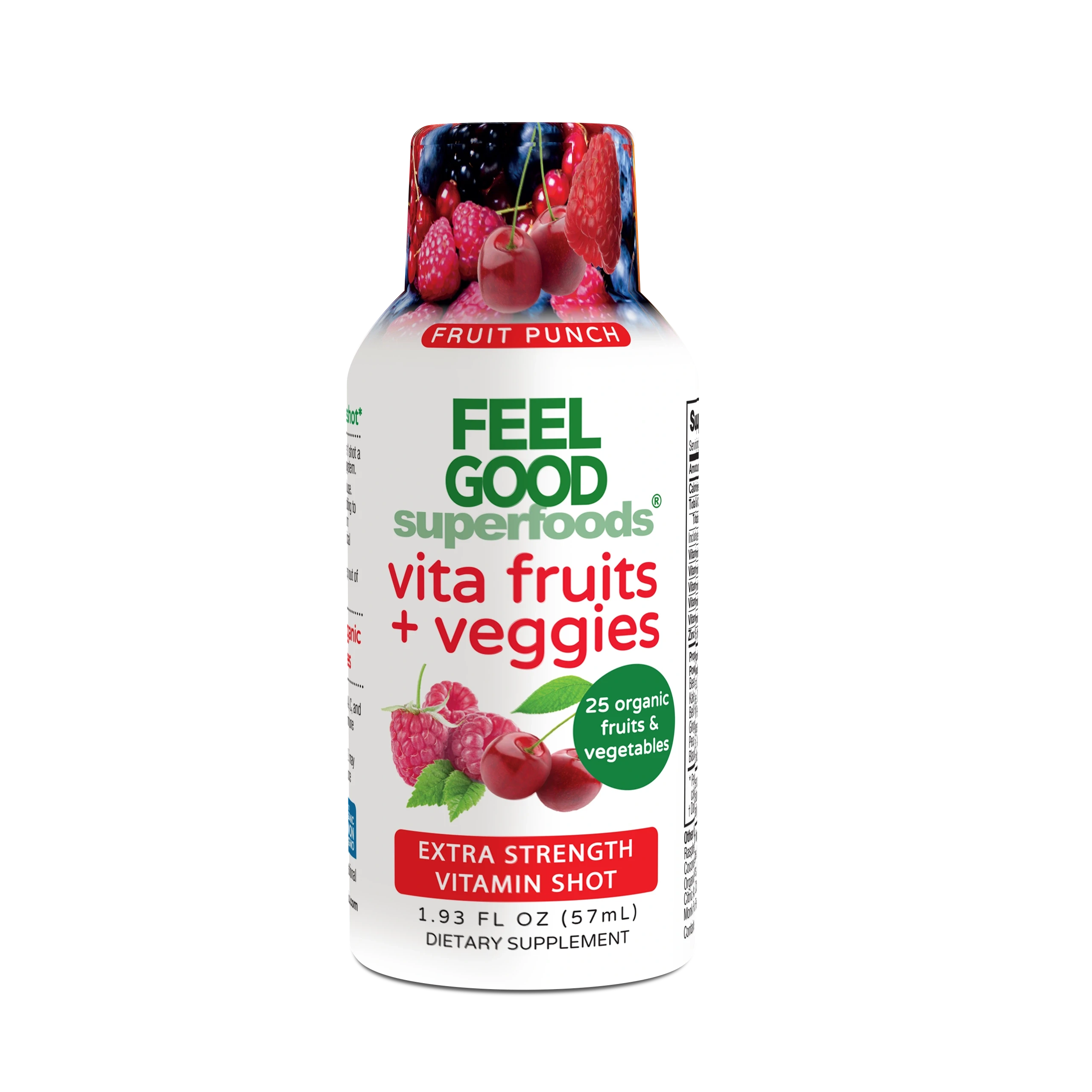 Vita Fruits + Veggies - Extra Strength Vitamin Shot - Fruit Punch