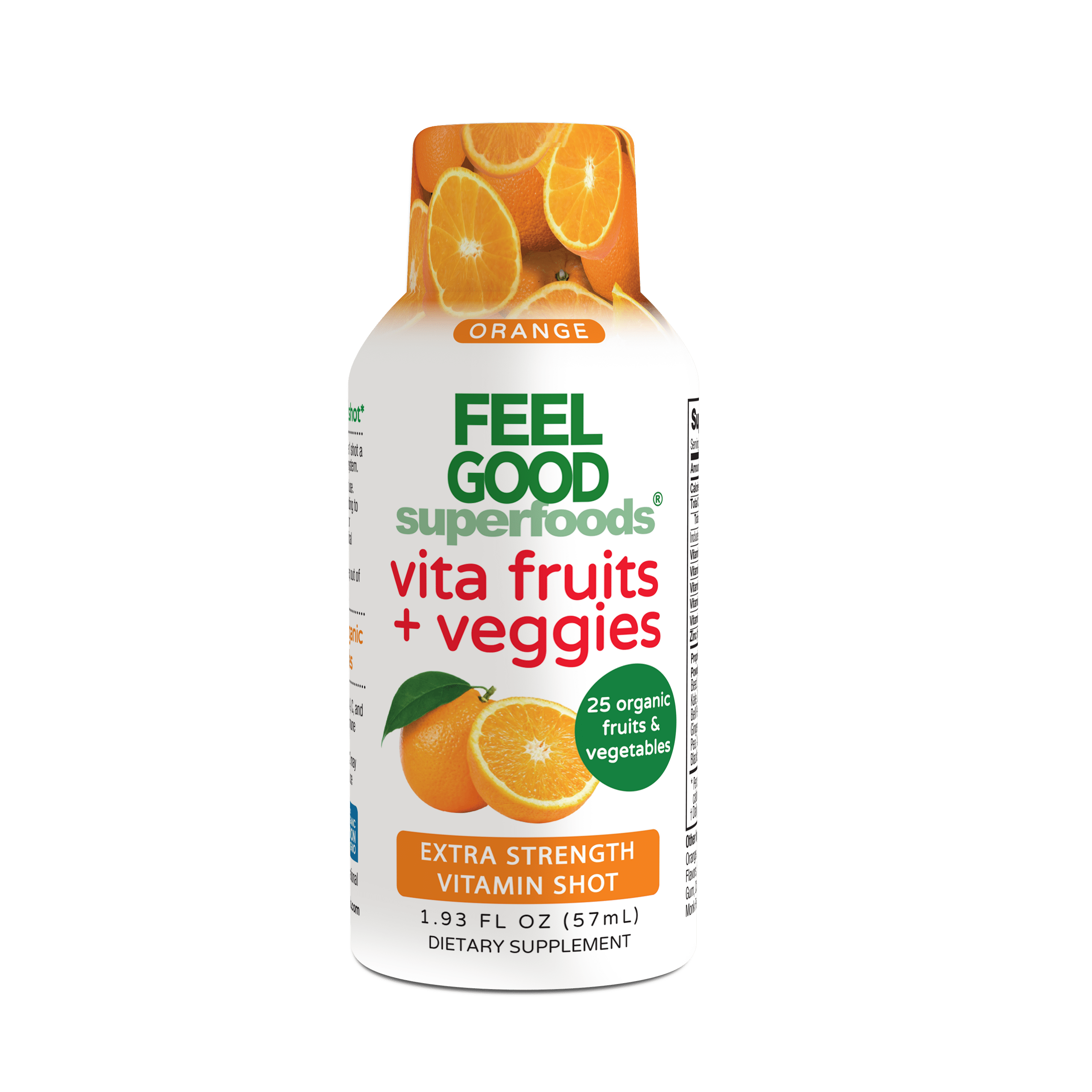 Vita Fruits + Veggies - Extra Strength Vitamin Shot - Orange