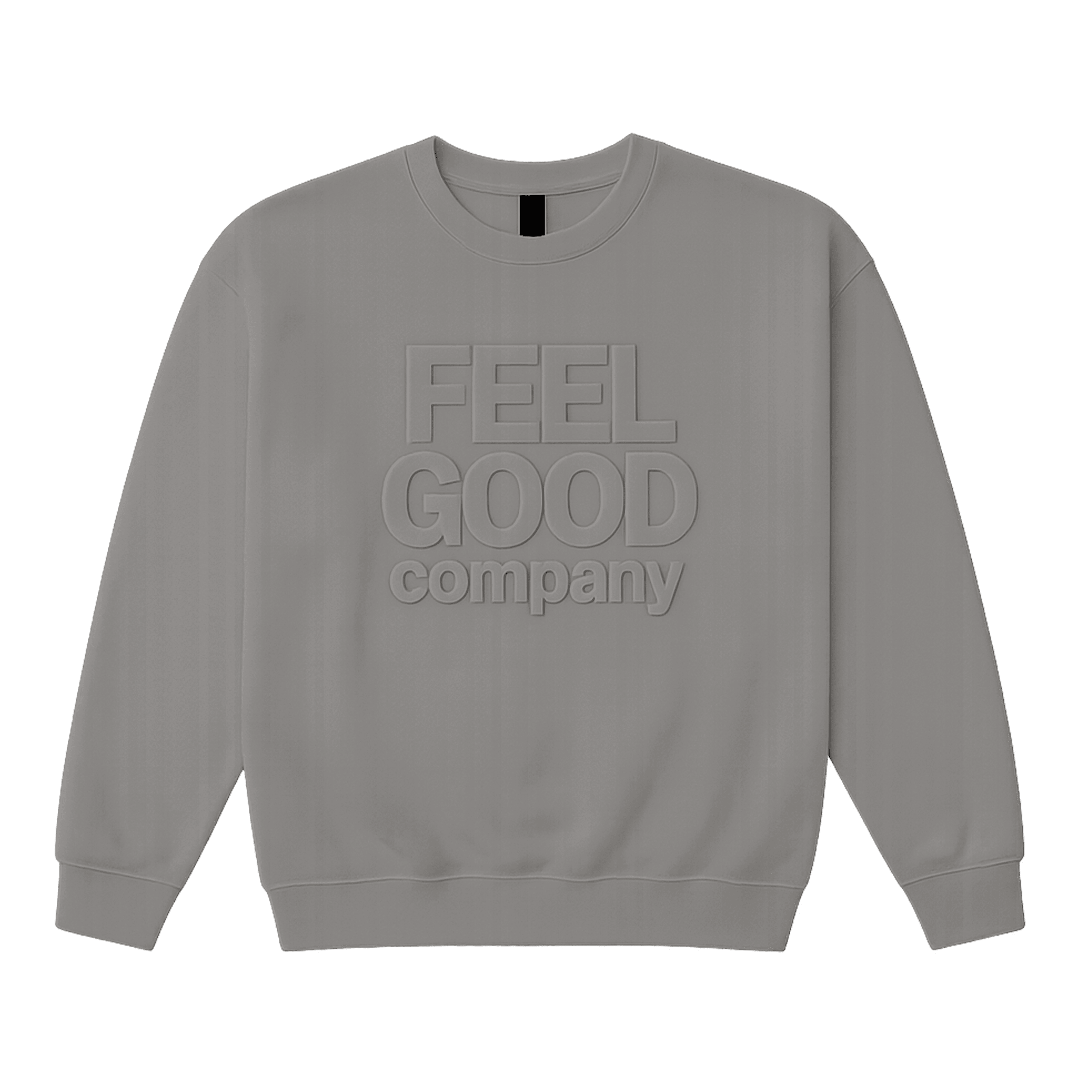 Gray Embossed Logo Sweatshirt – FeelGood Company FeelGood Superfoods®
