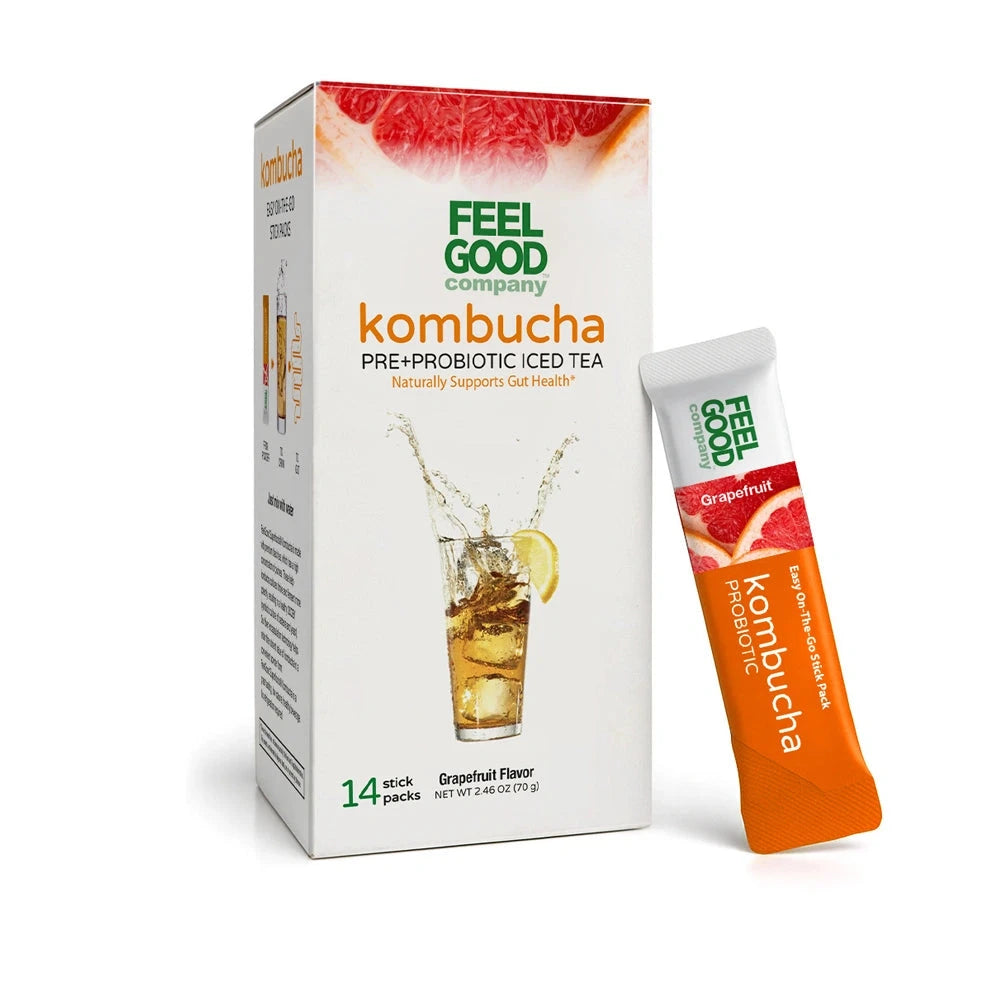 Kombucha Iced Tea (14 stick packs) Edible Flowers & Herbal Teas FeelGood Superfoods®