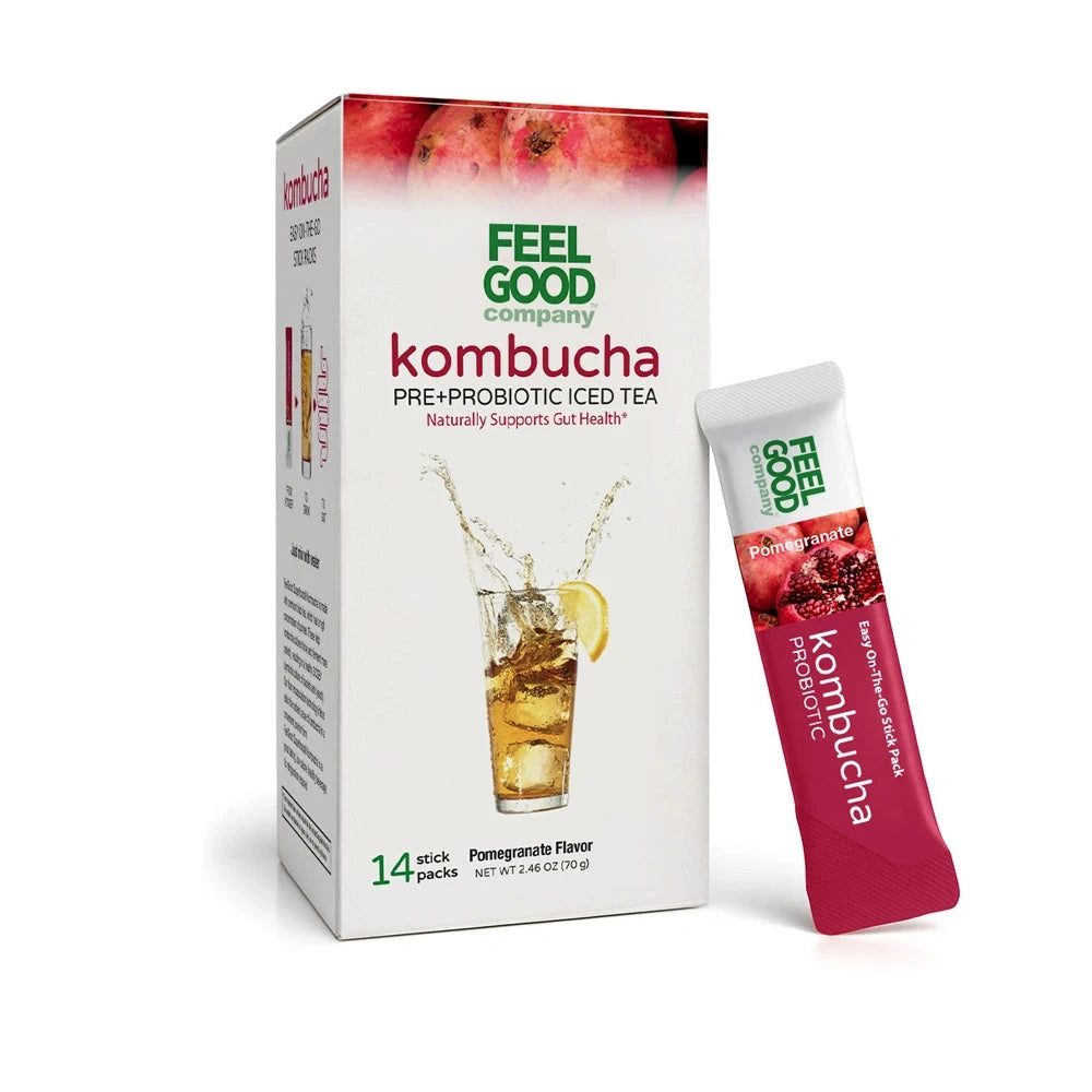 Kombucha Iced Tea (14 stick packs) Edible Flowers & Herbal Teas FeelGood Superfoods®