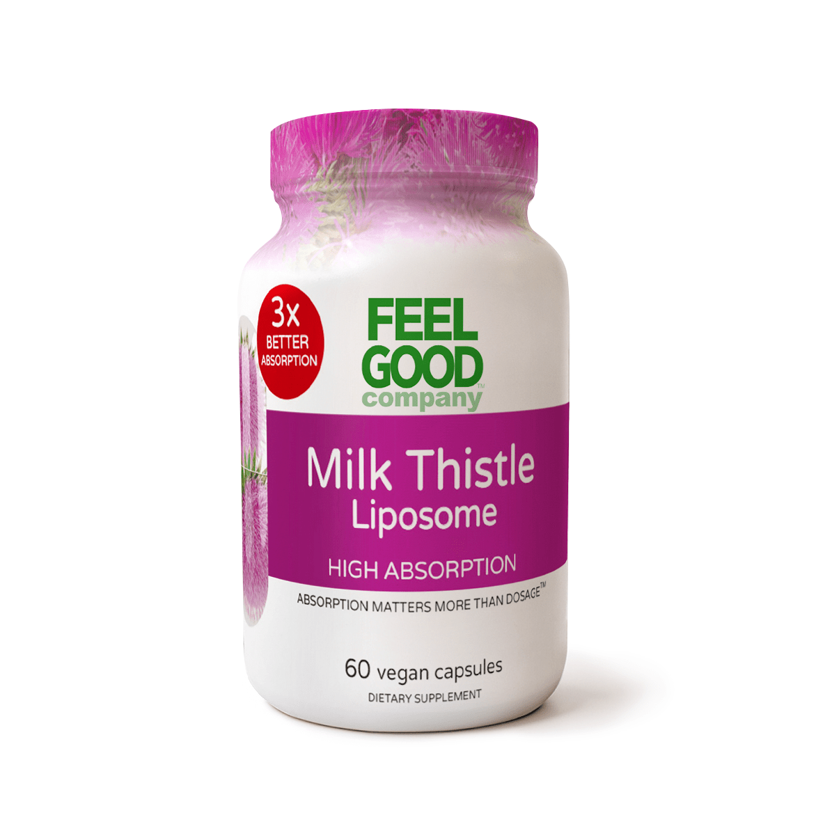 Milk Thistle Liposomal – 60 Vegan Capsules Capsule FeelGood Company™