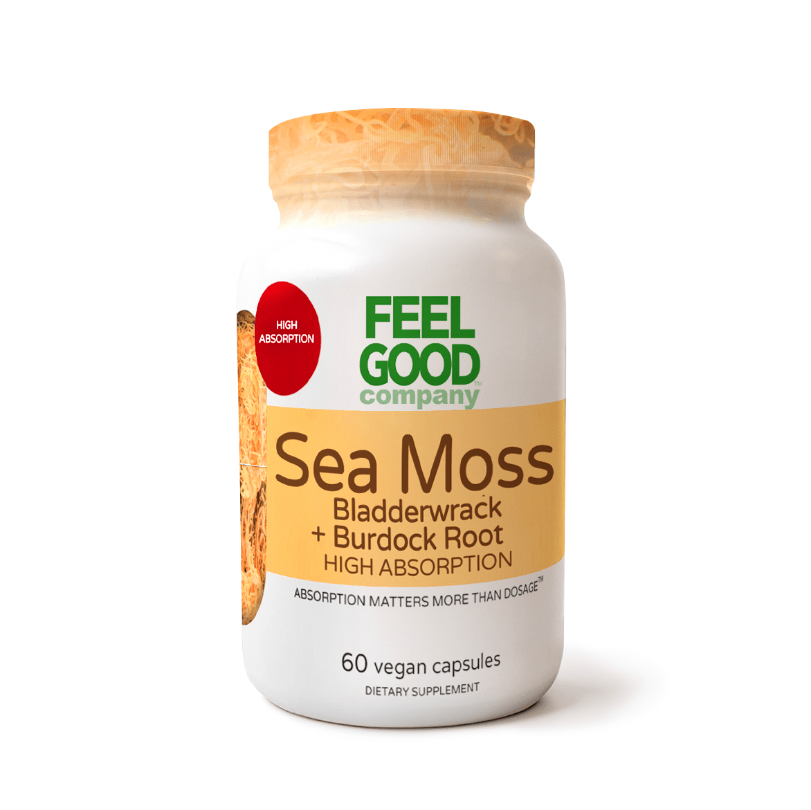 Sea Moss Complex – 60 Vegan Capsules Capsule FeelGood Company™