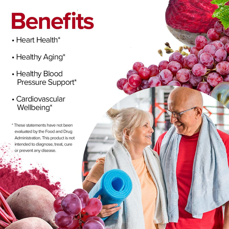 Beetroot & Grape Seed (60 Capsules) Organic Superfood Capsules FeelGood Superfoods®