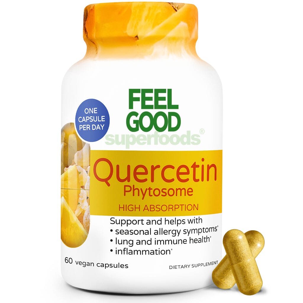 Quercetin Phytosome™ (60 Capsules) Organic Superfood Capsules FeelGood Superfoods®