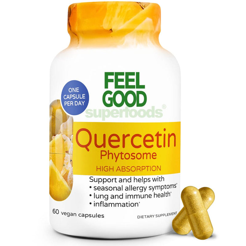 Quercetin Phytosome™ (60 Capsules) Organic Superfood Capsules FeelGood Superfoods®