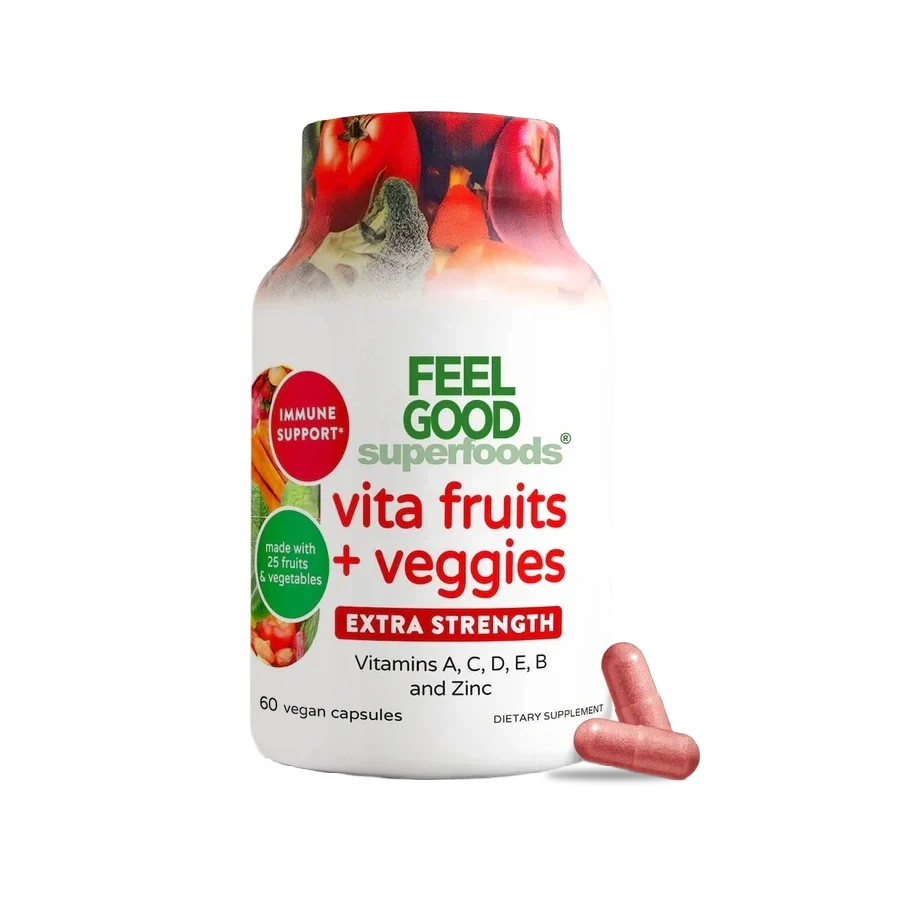 Vita Fruits + Veggies Extra Strength (60 Capsules) Capsule FeelGood Superfoods