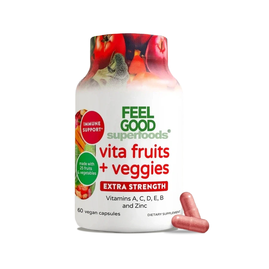Vita Fruits + Veggies Extra Strength (60 Capsules) Capsule FeelGood Superfoods