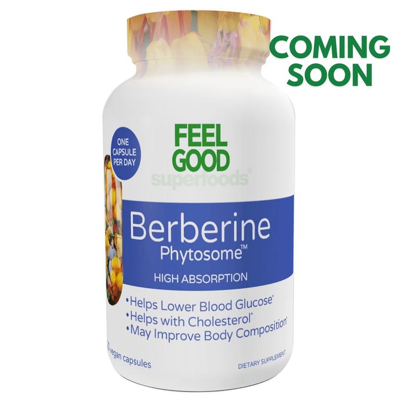 COMING SOON - Berberine Phytosome™ (60 Capsules) Organic Superfood Capsules FeelGood Superfoods