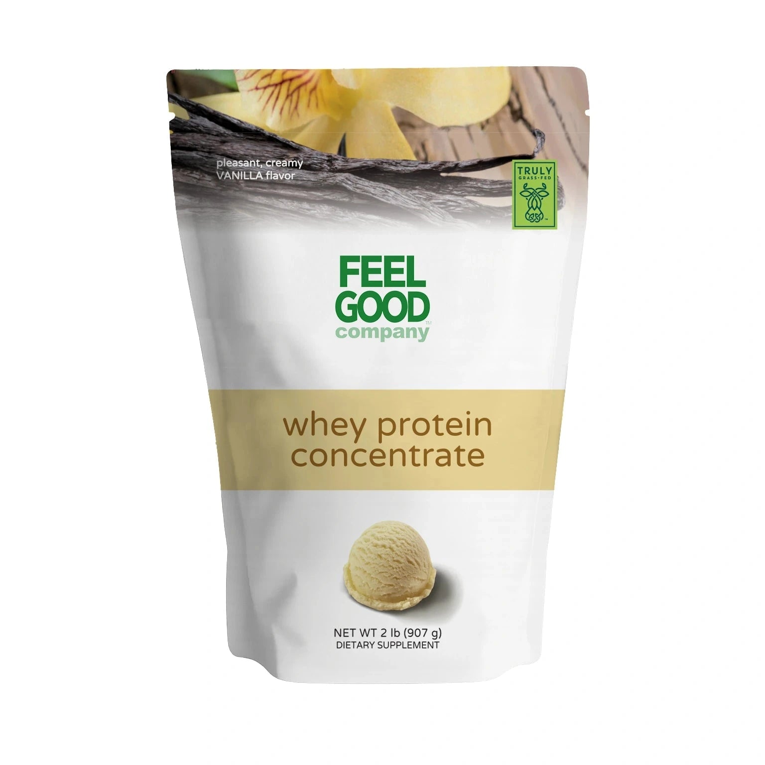 Whey Protein Concentrate - Vanilla (2 lbs) Protein FeelGood Superfoods®
