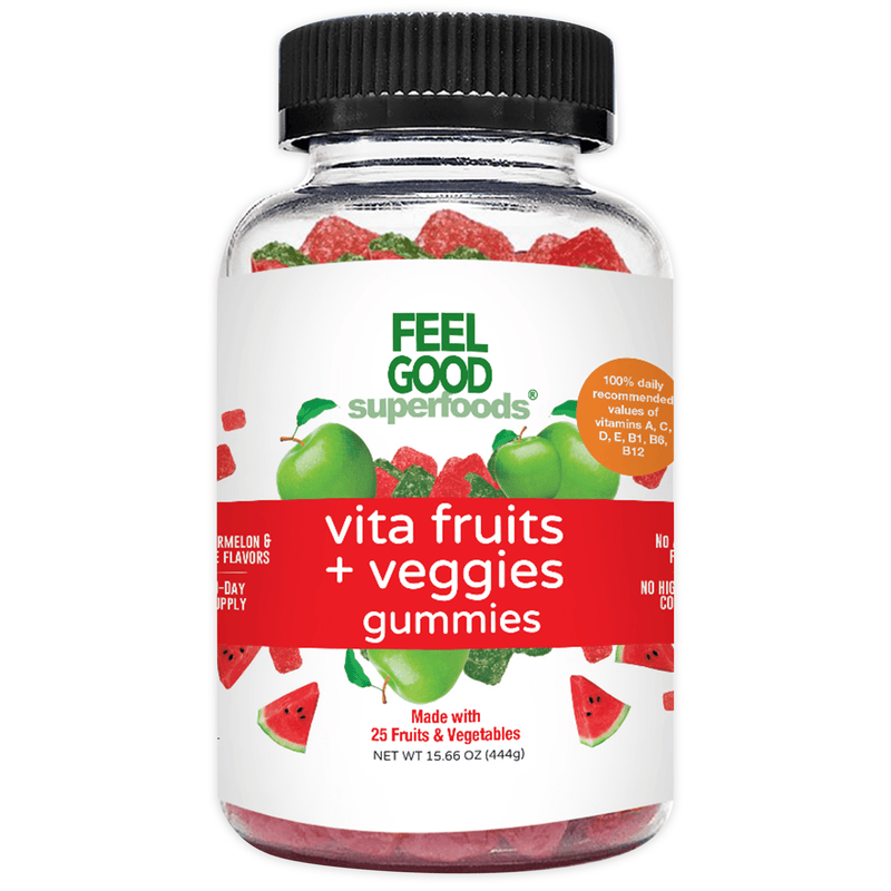 Vita Fruits + Veggies (60 Gummies) Superfood Gummies FeelGood Superfoods®